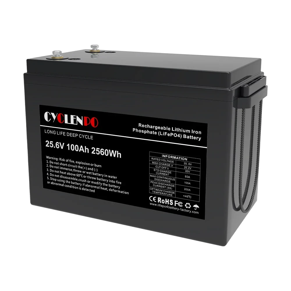 Акумуляторна батарея літій-залізо-фосфатна 25.6В 100Аг Cyclen 25.6V 100AH LiFePo4 (44-00080), фото 1