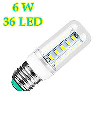 Лампа світлодіодна Corn Bulb Light 5730 SMD E27 6W 36 LED Warm White