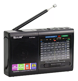 Радіоприймач акумуляторний Golon RX-6622 MP3+USB+MicroSD 220V Black (7_01182)