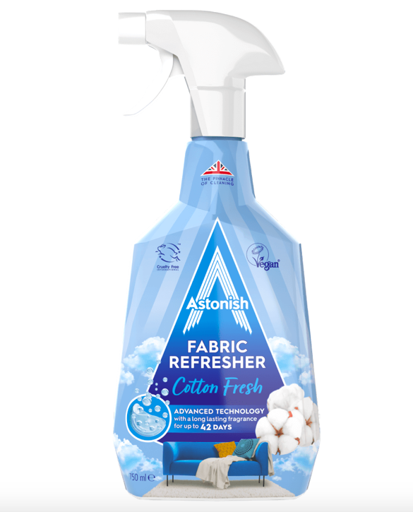 Нейтралізатор запаху Astonish Fabric Refresher Specialist для текстилю, килимів і одягу 750 ml, фото 1