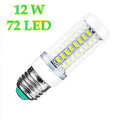 Лампа світлодіодна Corn Bulb Light 5730 SMD E27 12W 72 LED Warm White