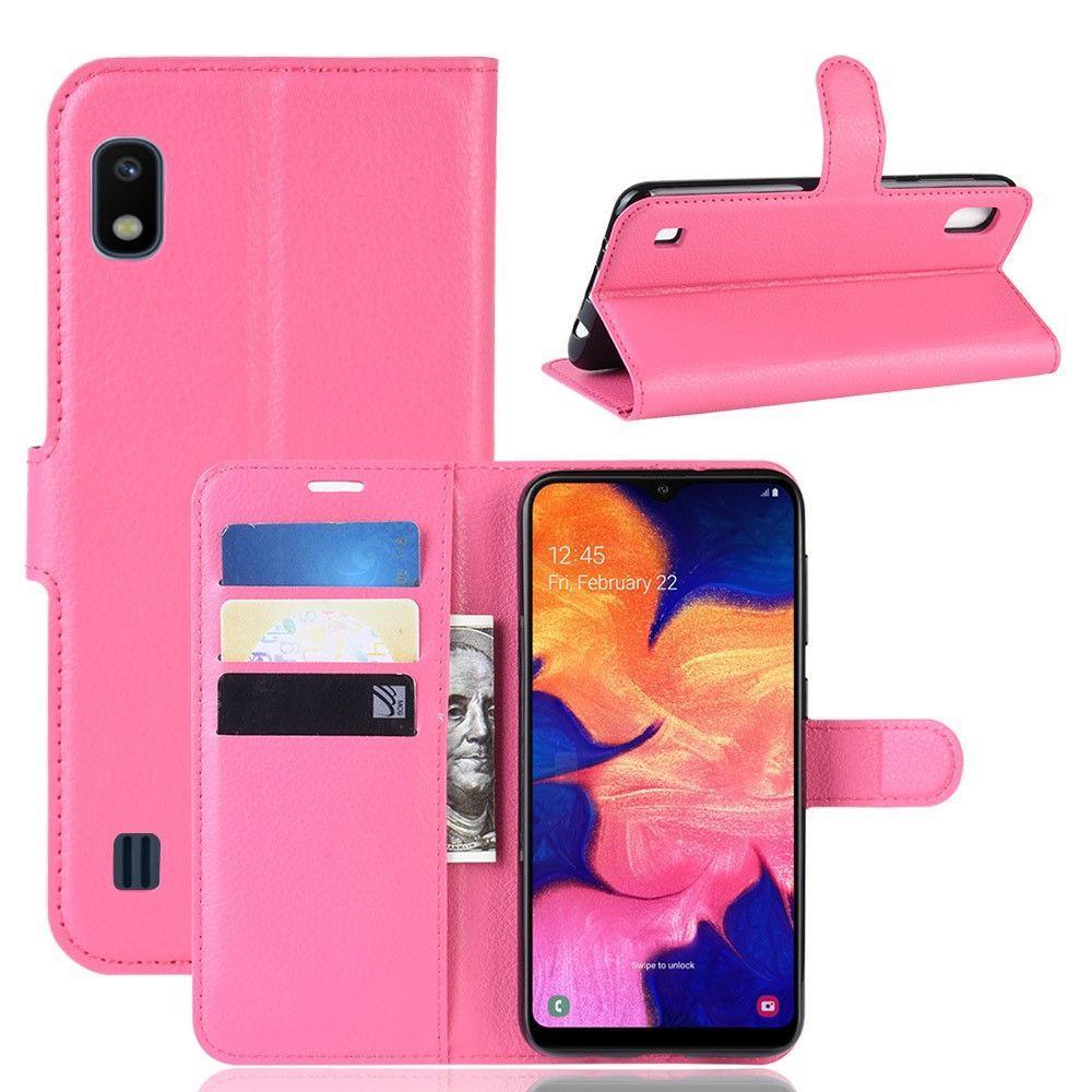 Чохол-книжка Litchie Wallet для Samsung A105 Galaxy A10 Рожевий