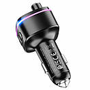 АЗП з FM-модулятором HOCO E62 Fast PD20W+QC3.0 car BT FM transmitter Black, фото 5