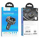 АЗП з FM-модулятором HOCO E62 Fast PD20W+QC3.0 car BT FM transmitter Black, фото 8
