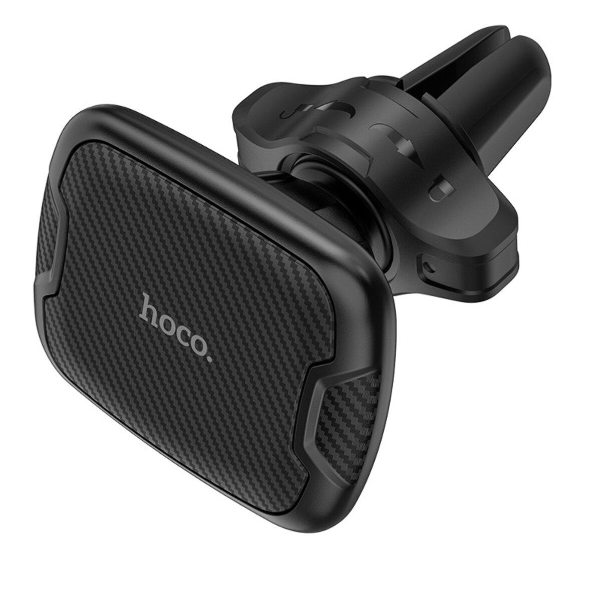 Тримач для мобільного HOCO CA65 Sagittarius series air outlet magnetic car holder Black, фото 1