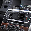 Тримач для мобільного HOCO CA65 Sagittarius series air outlet magnetic car holder Black, фото 7