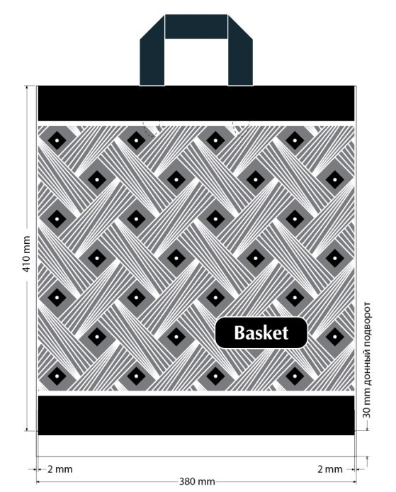 Пакет петля 38*41 Баскет