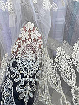 Тюль фатинова корд заввишки 2,8 м. золото, фото 4