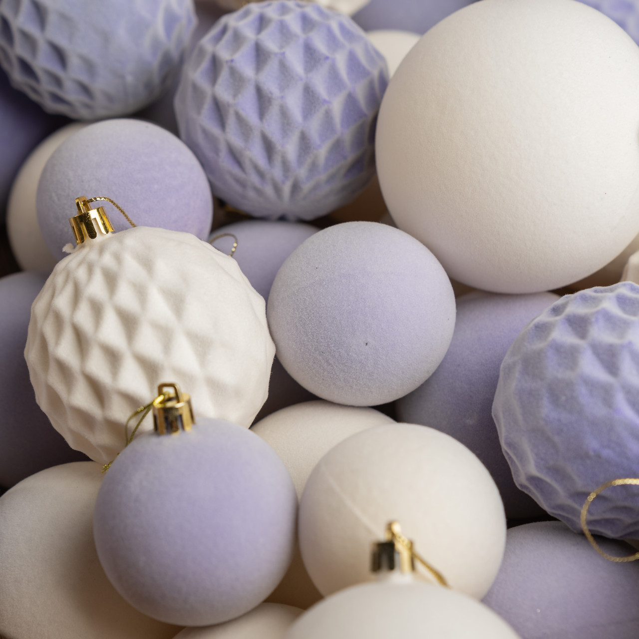 40 шт новорічних кульок ялинковий набір іграшок куль пластикові новорічні фіолетові кульки іграшки прикраси кулі пластик на ялинку