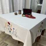 Скатертина вишита "Польові квіти" (1,45м*1,45м.), фото 3