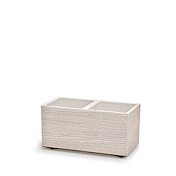 Горщик для квітів пластиковий Prosperplast Мадейра на колесах ECO 60*29см 26л білий DMA600W-S449W