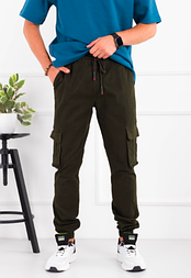 МУЖКІ ХАКИ ДЖИНСИ-КАРГО