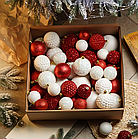 Набір новорічних кульок Slipo Блиск Червоний 40 одиниць (Блиск черв.)