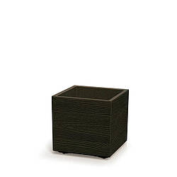 Горщик для квітів пластиковий Prosperplast Мадейра на колесах ECO 30см 13л кава DMA300W-4625W