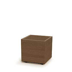 Горщик для квітів пластиковий Prosperplast Мадейра на колесах ECO 30см 13л натуральний DMA300W-4665W