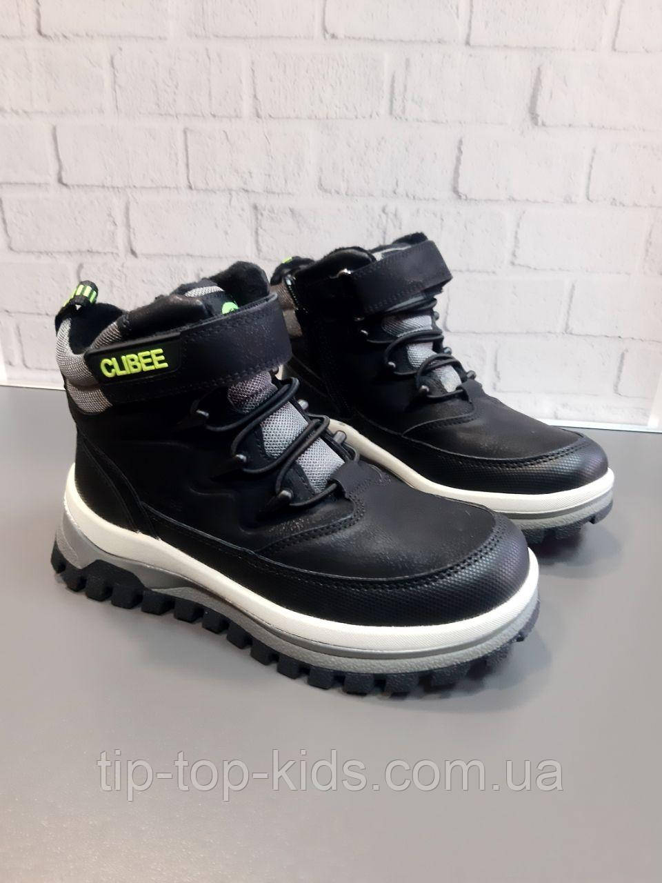 Черевики Clibee 542 HC bl/grey чорні р.36