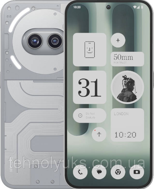 Смартфон Nothing Phone (2a) Plus 12/256GB Gray, NFC, 50+50/50Мп, Dimensity 7350 Pro, AMOLED 6.7", 5000mAh, фото 1