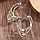 Эльфийские ажурные серьги - уши, каффы "Эльфийка" - серебристые Aushal JEWELRY, фото 5