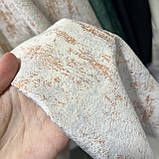 Турецький комплект оксамитових штор на тасьмі з підхватами Розмір 200х280см Колір Кремовий, фото 8