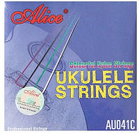 Струни для укулеле кольорові Alice AU041C сопрано/концерт (.024;.033;.040;.028)