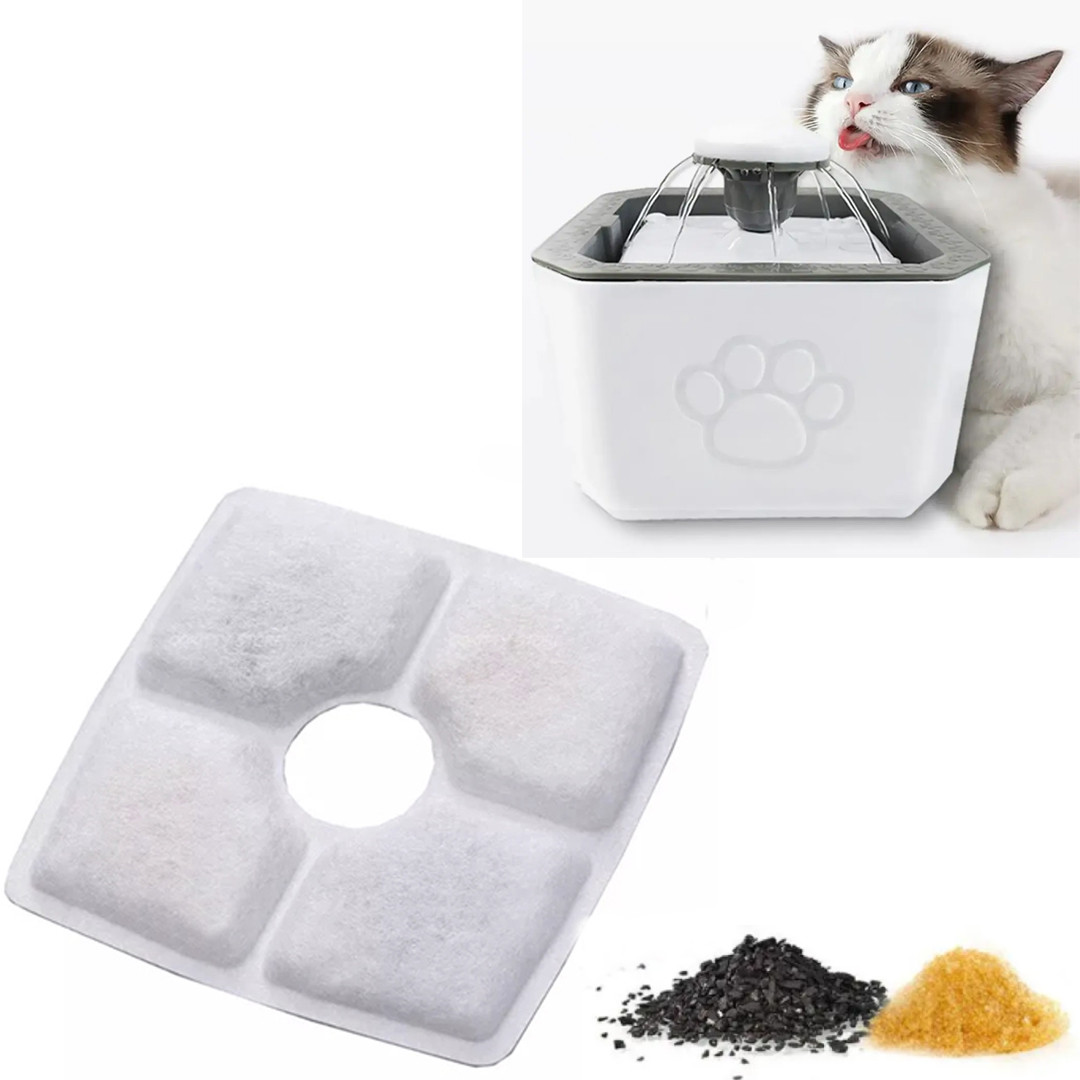 Фільтр 1 шт для фонтану-поїлки Pet Water FOUNTAIN домашніх тварин Фільтр 12,5 см, фото 1
