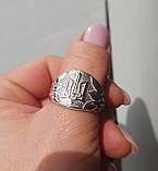 Срібний перстень Герб, фото 4