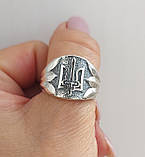Срібний перстень Герб, фото 6