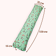 Подушка для всього тіла для сну та відпочинку для всієї родини I-mini 150х32 см Песики на бірюзовому, фото 2