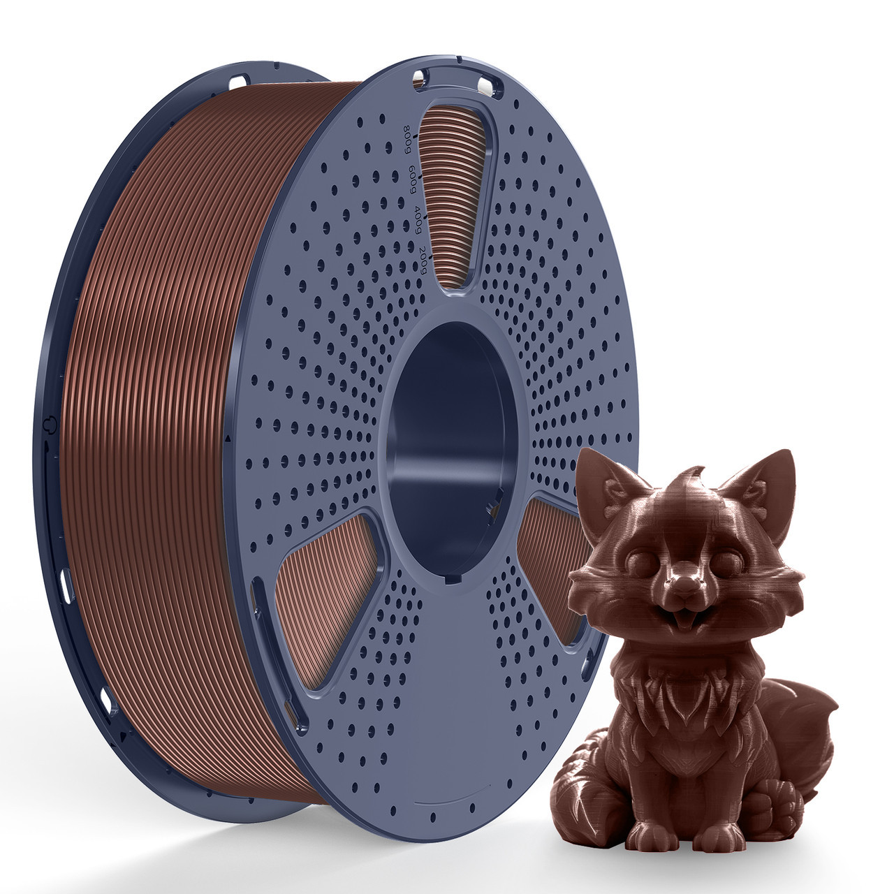 Пластик філамент для 3D-друку SUNLU PETG Chocolate (09840528E) Reusable Spool