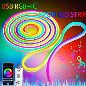 Світлодіодна розумна гнучка стрічка на 5 метрів від USB App Phantom RGB Led Strip Light