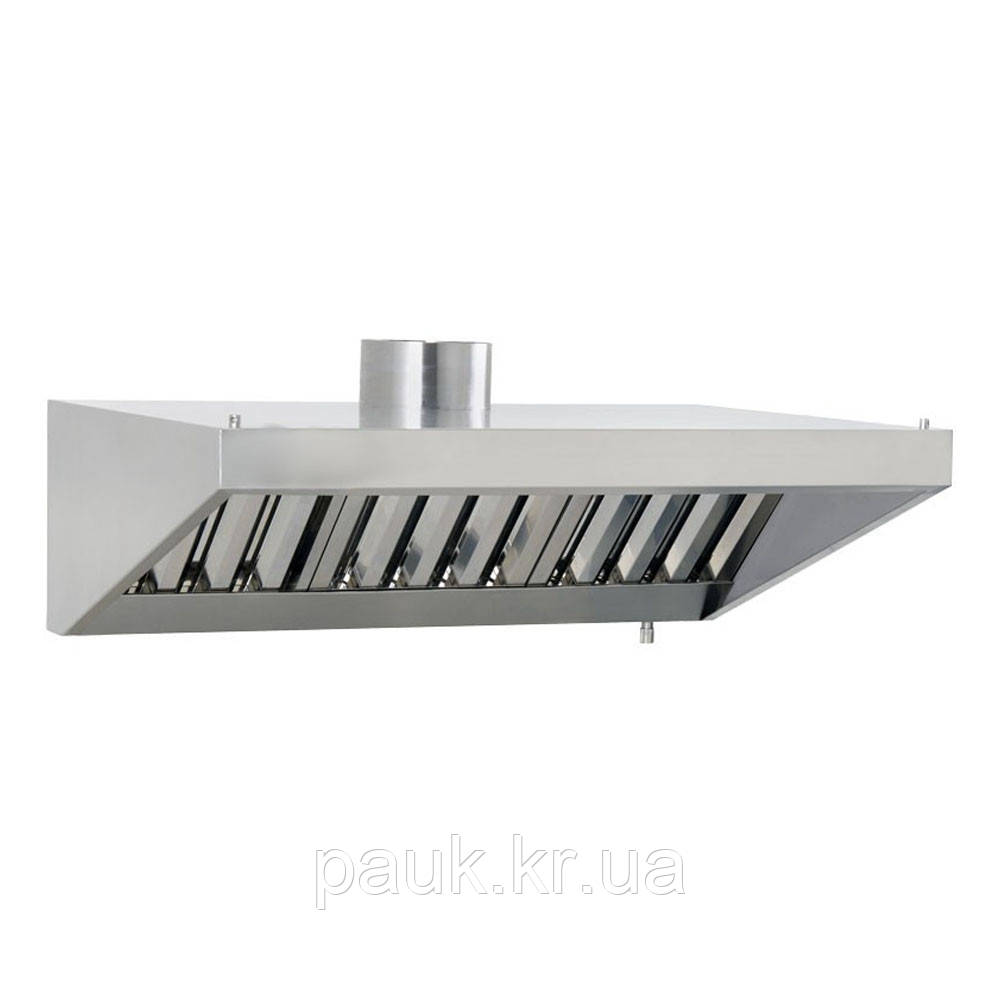 Витяжка кухонна 600х2000 мм, зонт витяжної вентиляції пристінний з фільтром, кухонна витяжка пристінна, витяжка з жировловлювачем, фото 1