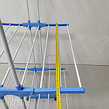 Сушарка для білизни та одягу багатоярусна вертикальна на колесах, підлогова складна сушарка-стійка, SH-1000, фото 4