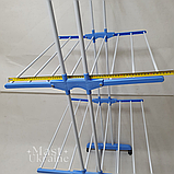 Сушарка для білизни та одягу багатоярусна вертикальна на колесах, підлогова складна сушарка-стійка, SH-1000, фото 6