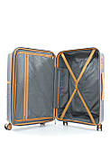 Набір валіз Франція (L M S-3шт) поліпропілен сірий/Snowball 49403, фото 6