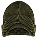 Шапка чоловіча зимова JEEP CAP вовняна безшовна з козирком колір олива ROTCHO США, фото 2