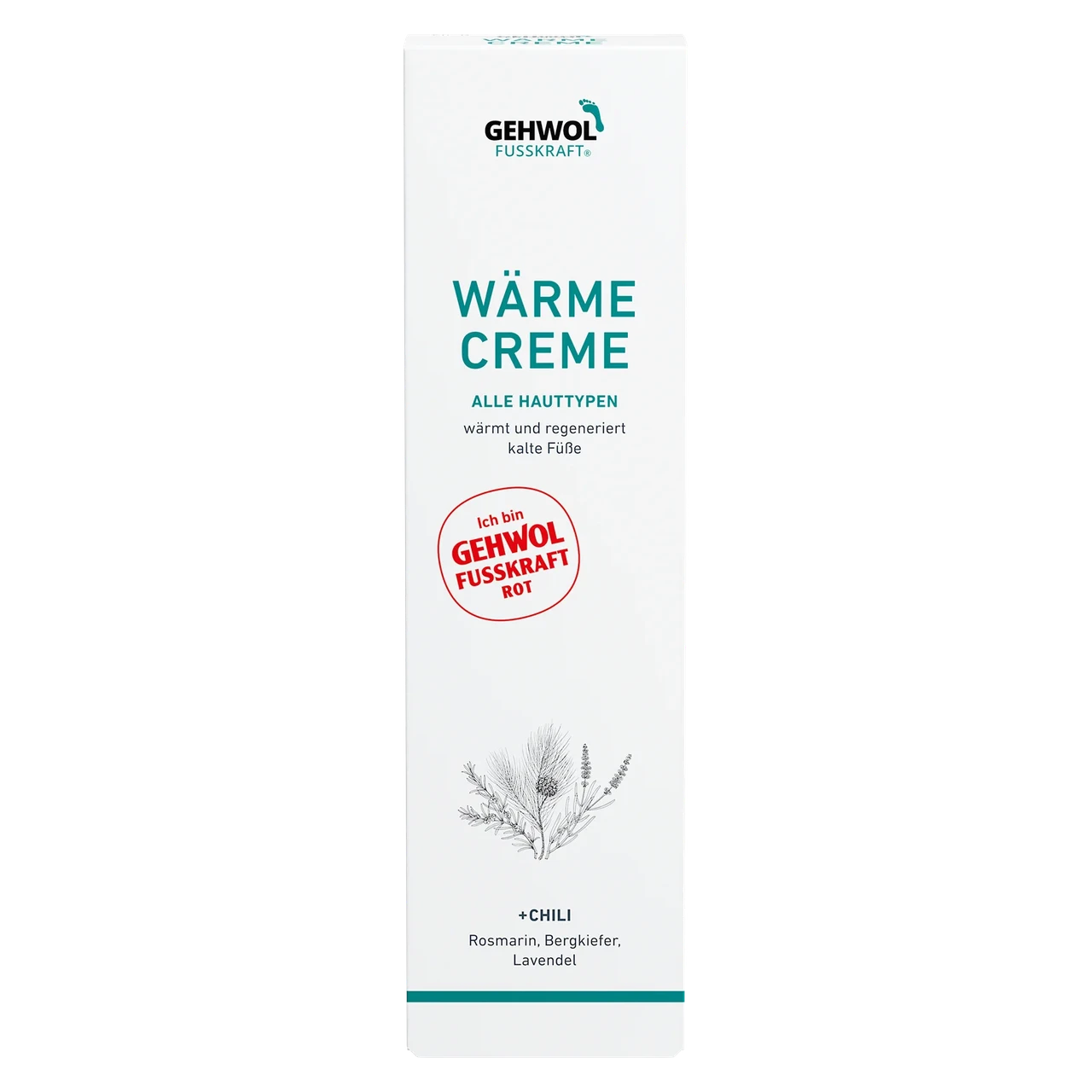 Червоний бальзам для сухої шкіри ніг Gehwol Warme Creme 125 мл