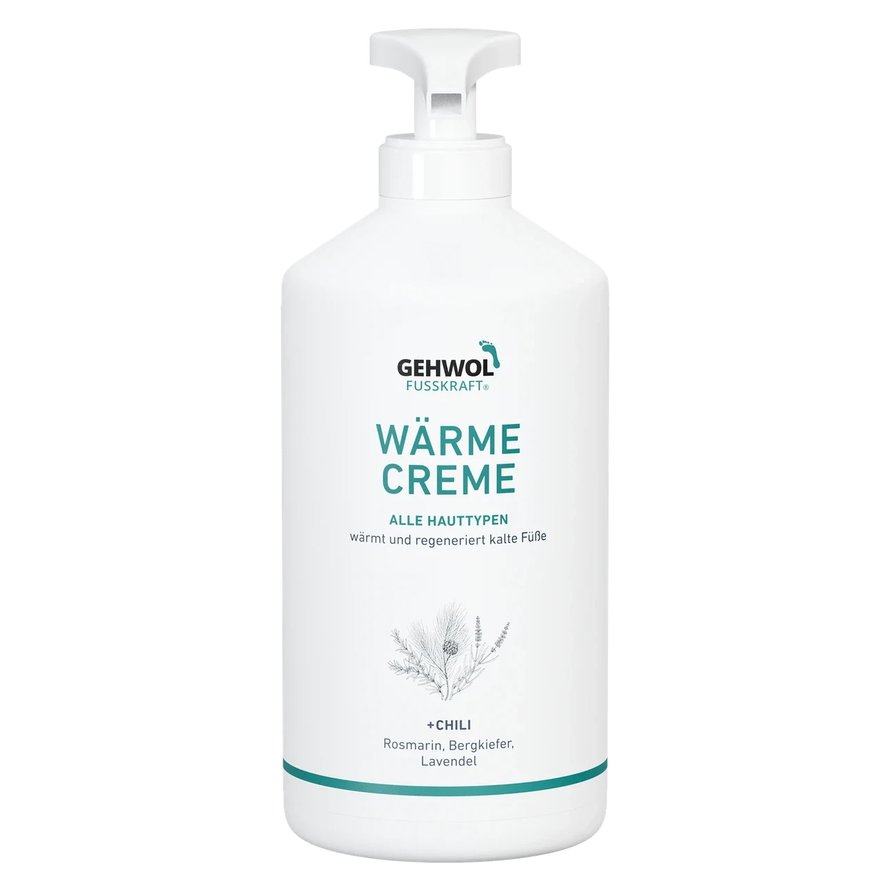 Червоний бальзам для сухої шкіри ніг Gehwol Warme Creme 500 мл