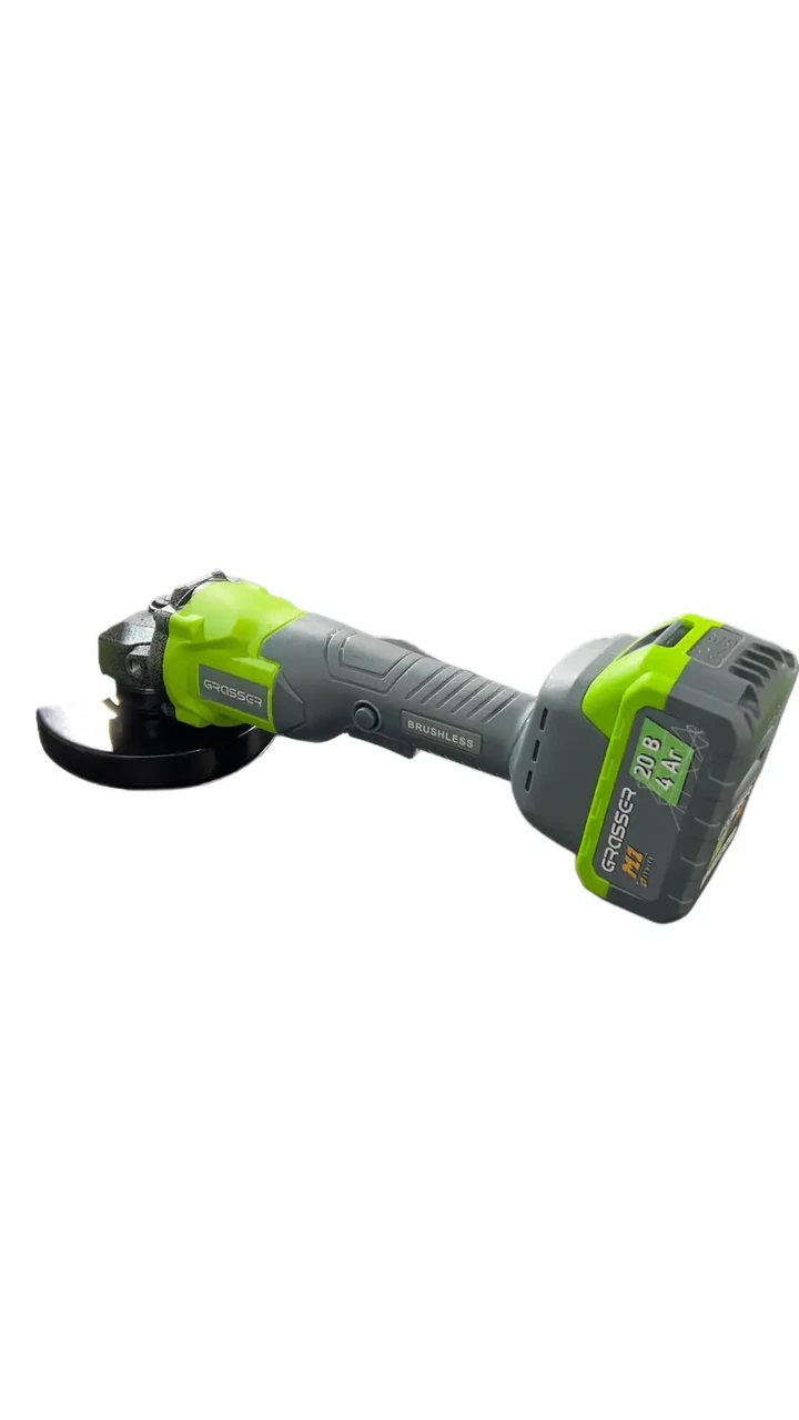 Акумуляторна кутова шліфувальна машина GRASSER GAG125 (в комплекті 4.0 Аг х 1, зарядний пристрій)