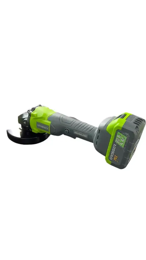 Акумуляторна кутова шліфувальна машина GRASSER GAG125 (в комплекті 4.0 Аг х 1, зарядний пристрій), фото 1