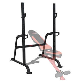 Стійки для штанги з порошковим покриттям York Fitness Delta Pro 3000 до 200 кг. Сталева стійка для штанги