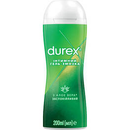 Інтимний гель-змазка Durex Play Massage 2 in 1 with Aloe Vera з алое вера для масажу (лубрикант) 200 мл (4820108005310) - оригінал