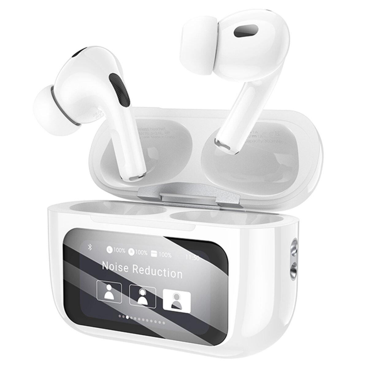 Бездротові навушники BOROFONE BW76 Brocade true wireless ANC noise reduction touch screen BT headset Champagne