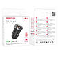 Автомобільний зарядний пристрій BOROFONE BZ22 Scenery dual port PD30W+QC3.0 car charger Black, фото 3