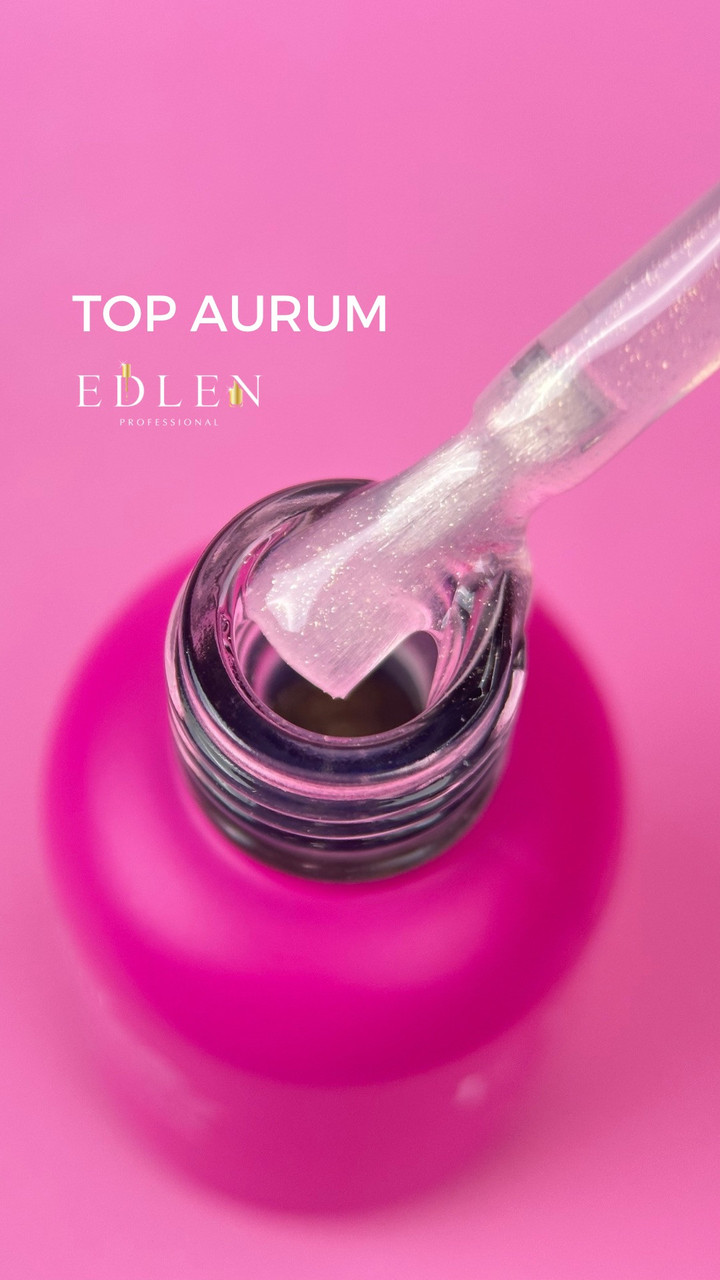 Топ edlen 9мл AURUM (золоті блискітки)