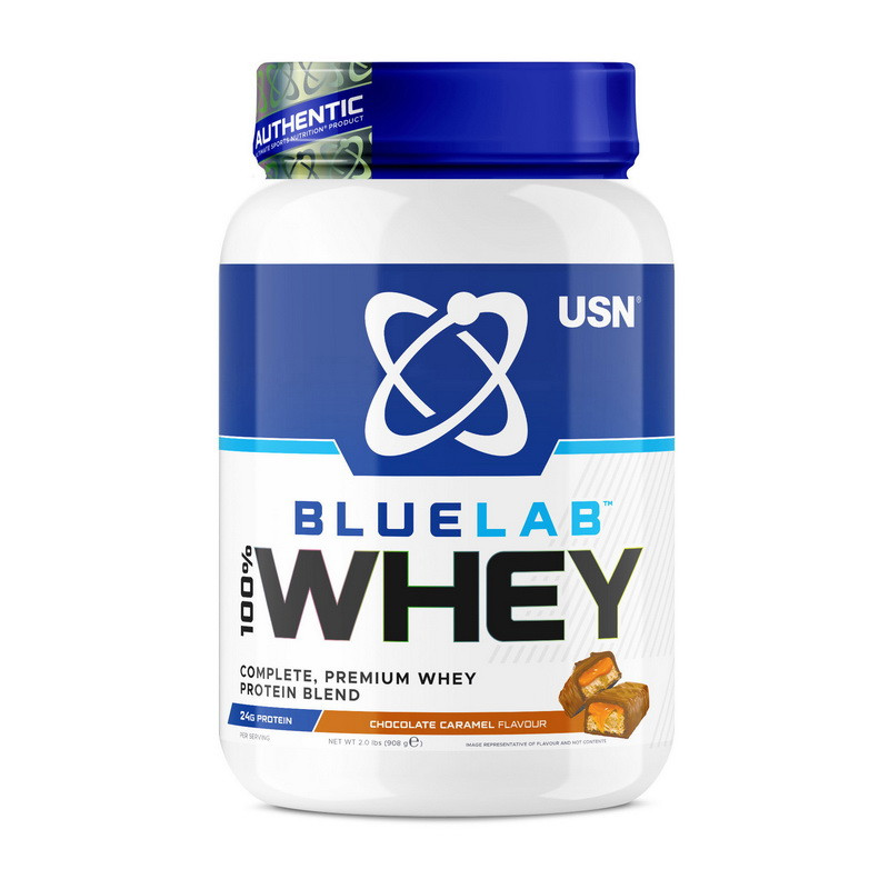 Blue Lab 100% Whey Premium Protein (908 g, caramel chocolate)