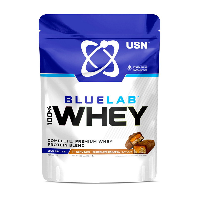 Blue Lab 100% Whey Premium Protein (476 g, caramel chocolate)