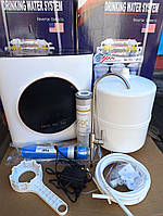 Зворотний ( обратный ) осмос 3 ступ з помпою, мембраною  закритого типу