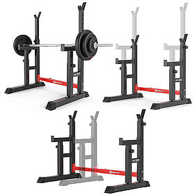 Стійки для штанги Hop-Sport HS-1007L. Регульована стійка (9 рівнів) для штанги. Стійка для жиму штанги