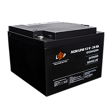 Акумулятор AGM LPM 12V - 26 Ah під болт М5, фото 5
