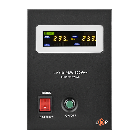 ДБЖ з правильною синусоїдою 12V LPY-B-PSW-800VA+(560Вт) 5A/15A, фото 1
